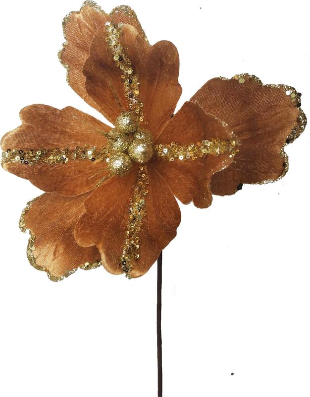 Sequin Magnolia Pick, 24cm