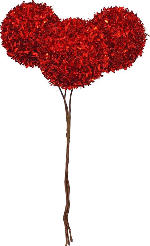 Tinsel Ball Pick, 4cm