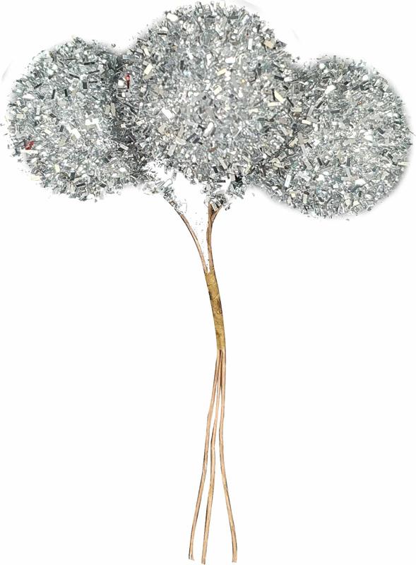 Tinsel Ball Pick, 4cm