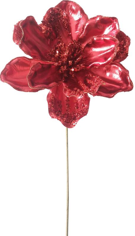 Sequin Satin Magnolia, 20cm