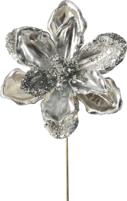 Sequin Satin Magnolia, 20cm