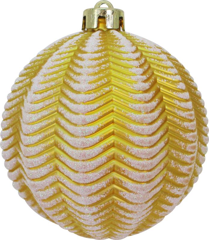 Matte Ridged Bauble, 12cm