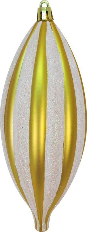 Striped Finial Bauble, 17cm