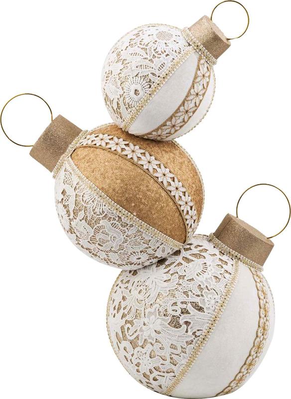 Bauble Stack Lace Panel, 60cm