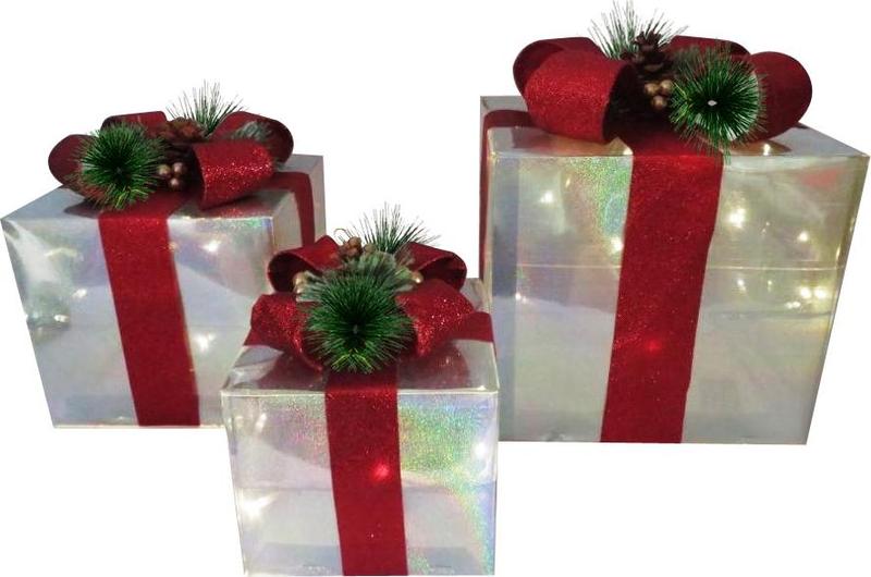 Gift Box Iridescent Pine Set, 15-25cm