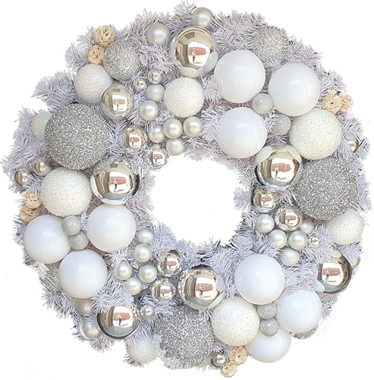 Decorated Wreath Rose Bauble