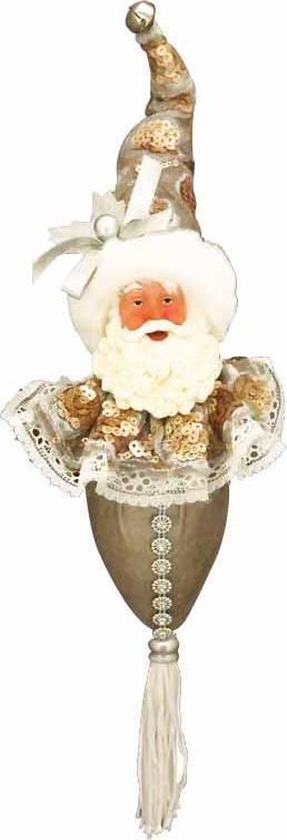Hanging Santa Sequin Tassel, 30cm