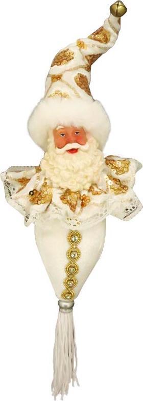 Hanging Santa Medallion Tassel, 30cm