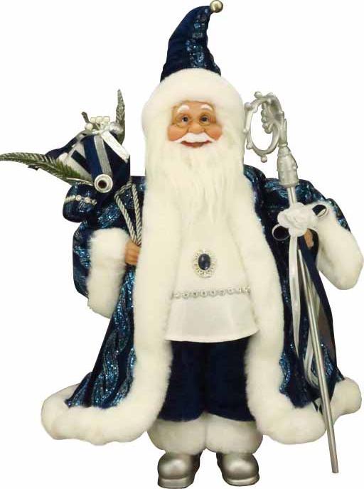 Standing Santa with Staff, 45cm