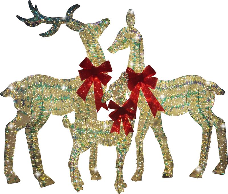 Light Up Reindeer Family, 60cm-1m
