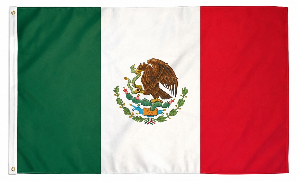 Mexico Polyester Flag, 90cm