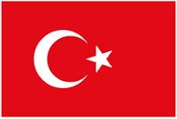 Turkey Polyester Flag, 90cm