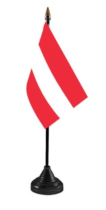 Austria Table Flag, 21cm