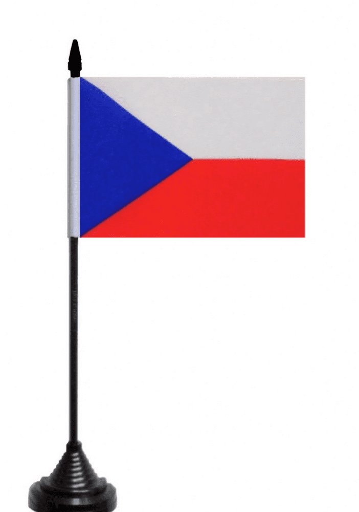 Czechia Table Flag, 21cm