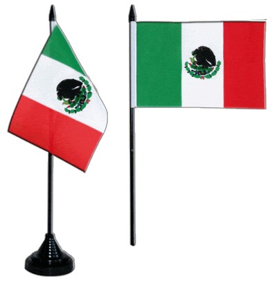 Mexico Table Flag, 21cm
