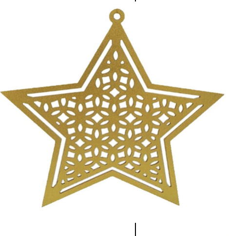 Filigree Hanging Star, 35cm