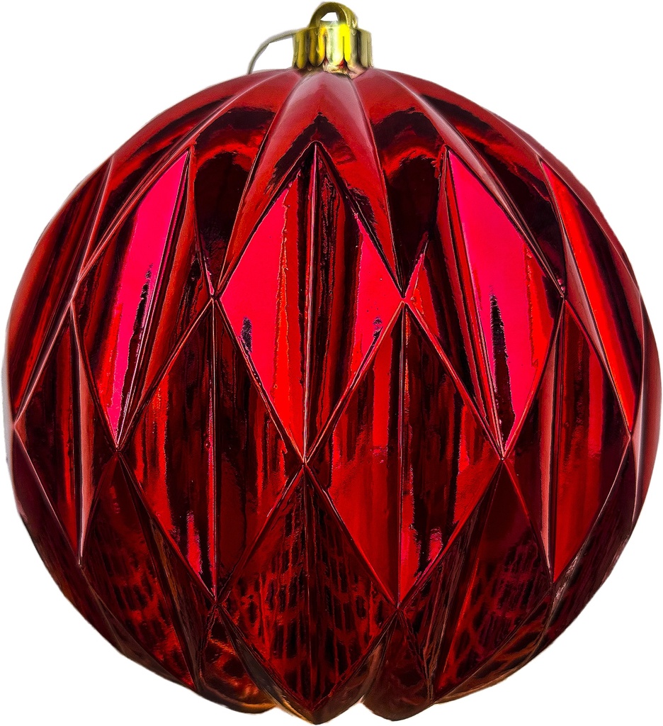 Diamond Cut Bauble, 20cm