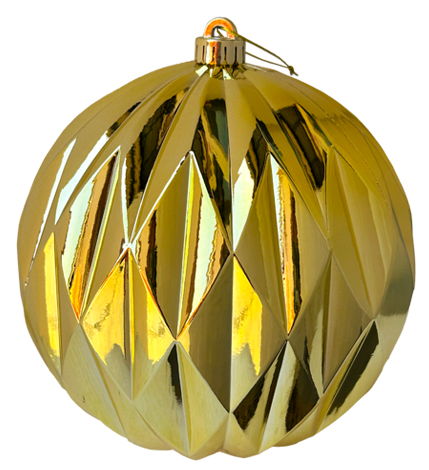 Diamond Cut Bauble, 20cm