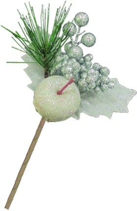 Apple And Leaf Pick, 16cm