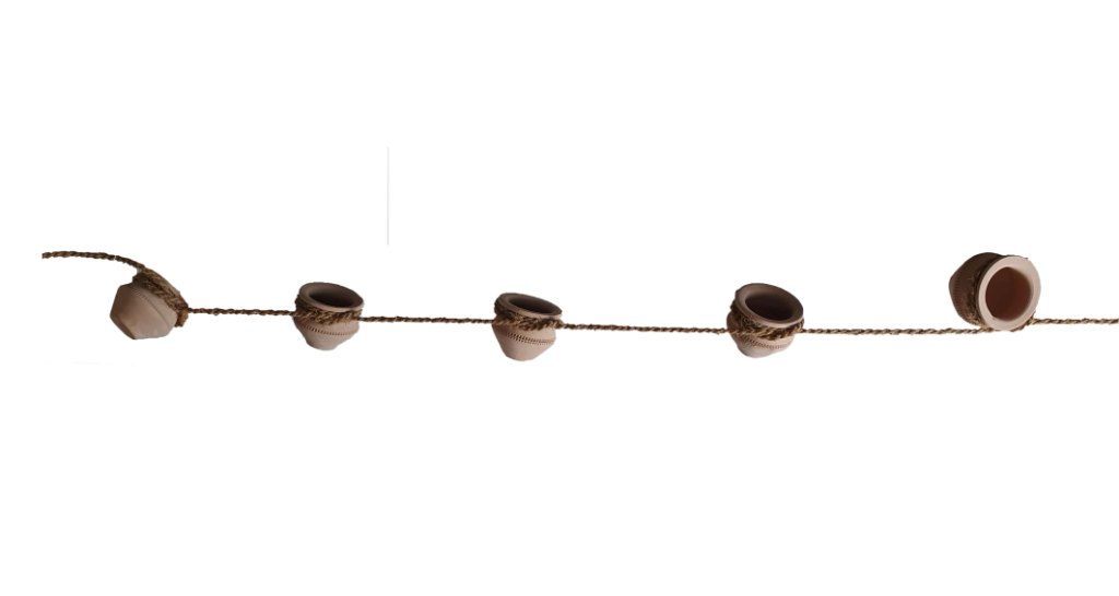 Arabic Clay Pot Garland, 1.4m