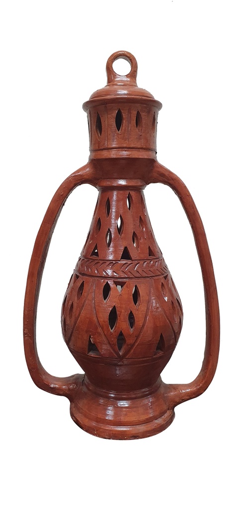 Arabic Clay Lantern, 93cm