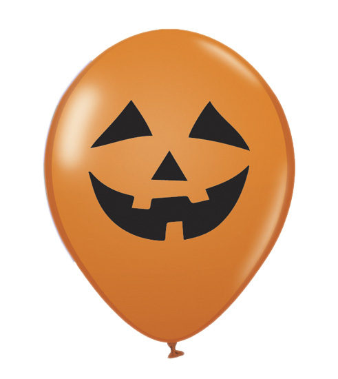 Pumpkin Face Balloons, 12"