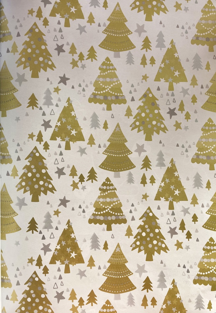 Printed Gift Wrap Scandi Trees, 10m