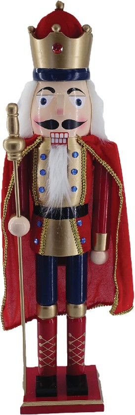 Nutcracker Caped King Scepter, 80cm