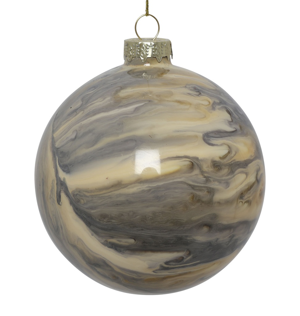 Swirl Glass Ball, 10cm