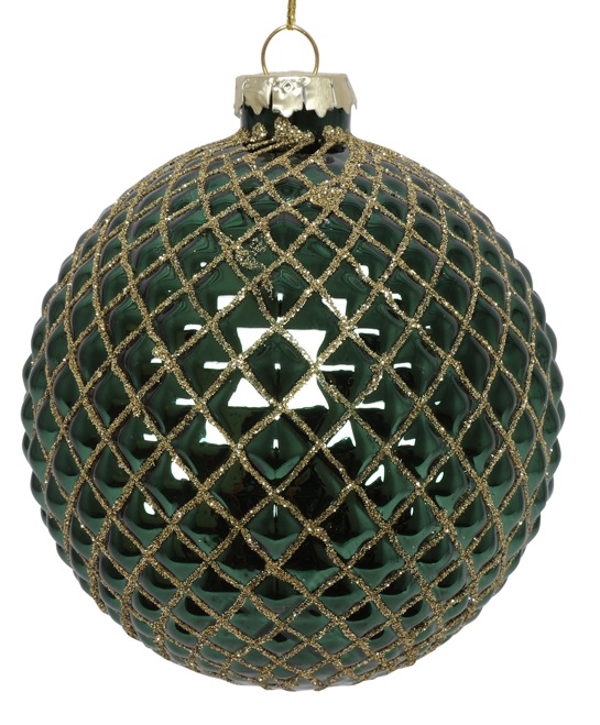 Durian Faceted Glass Ball, 10cm
