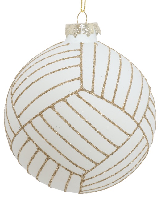 Glittered Glass Ball, 10cm