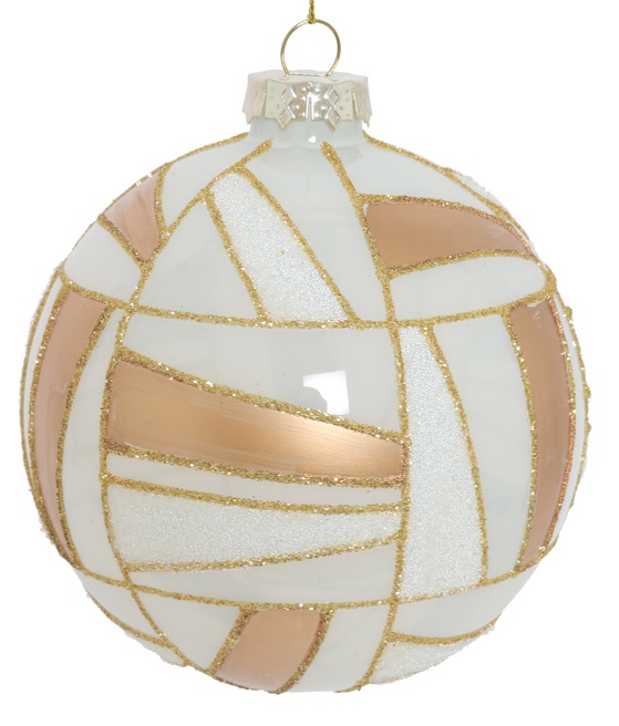 Glittered Glass Ball, 10cm