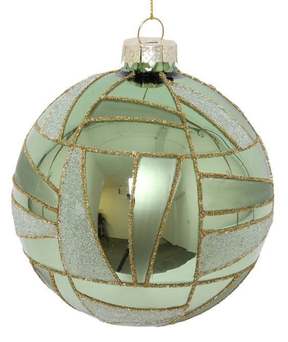 Green Mosaic Ball, 10cm