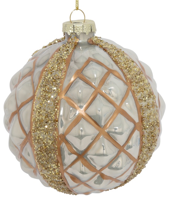 Studded Glass Ball, 10cm