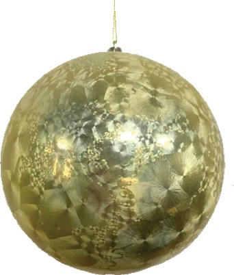 Crystal Ball Crackle Frosted, 12cm