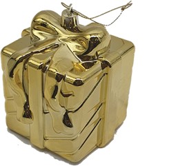 Gift Box Ornament, 9cm
