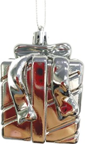 Gift Box Ornament, 9cm