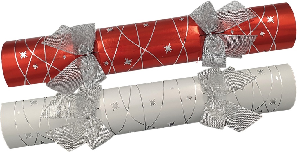 Classic Crackers Silver Swirl, 12"