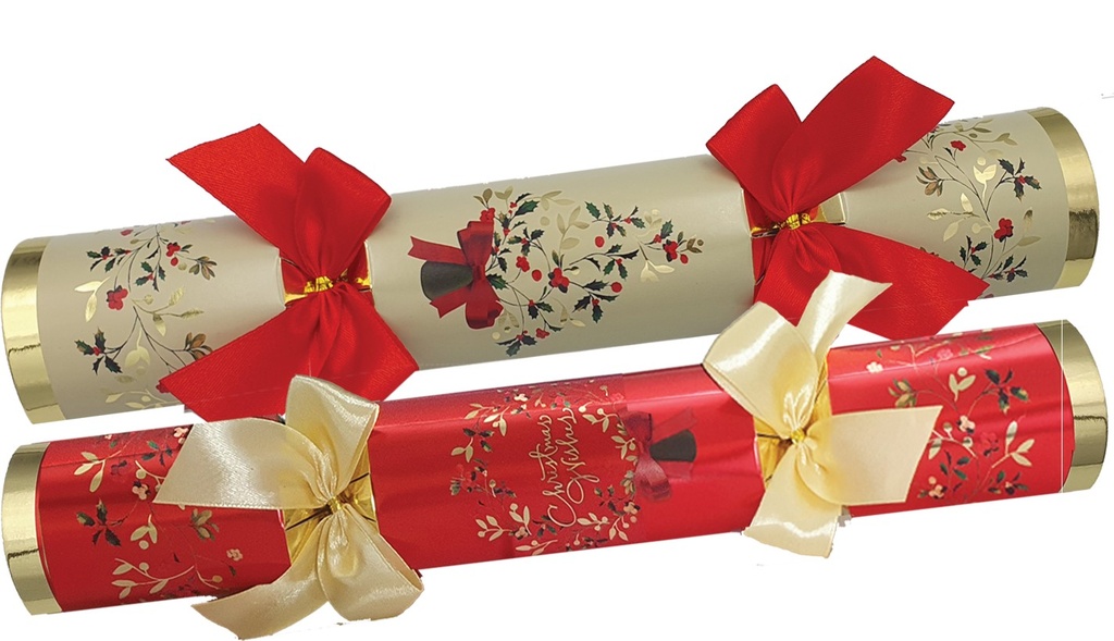 Classic Crackers Holly Bell, 12"