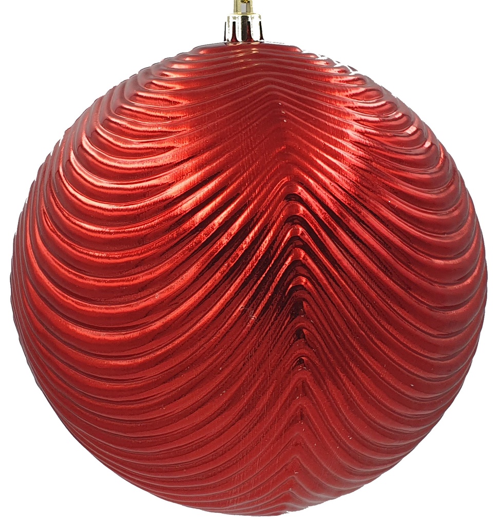 Wavy Ribbed Bauble, 12cm