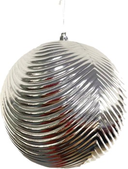 Wavy Ribbed Bauble, 15cm
