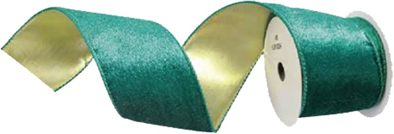 Velvet Ribbon Gold Reverse, 9.1m