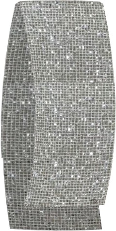 Square Mesh Glittered Ribbon, 9.1m