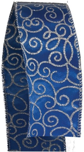 Satin Ribbon Glitter Filigree, 9.1m
