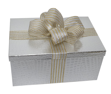 Gift Boxes Striped Sheer Ribbon, 44-50cm