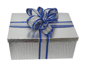 Gift Boxes Bordered Ribbon, 22-31cm