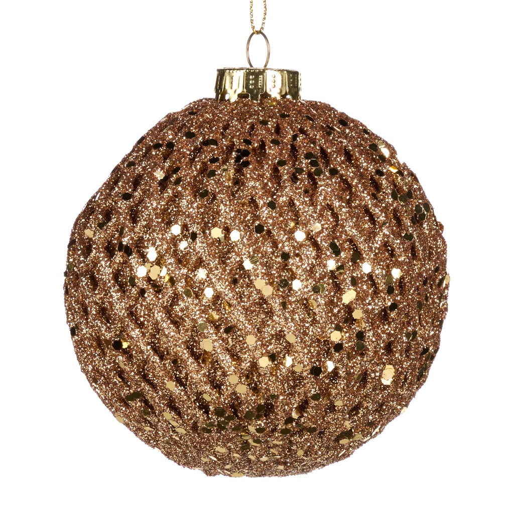 Glitter Bauble, 10cm