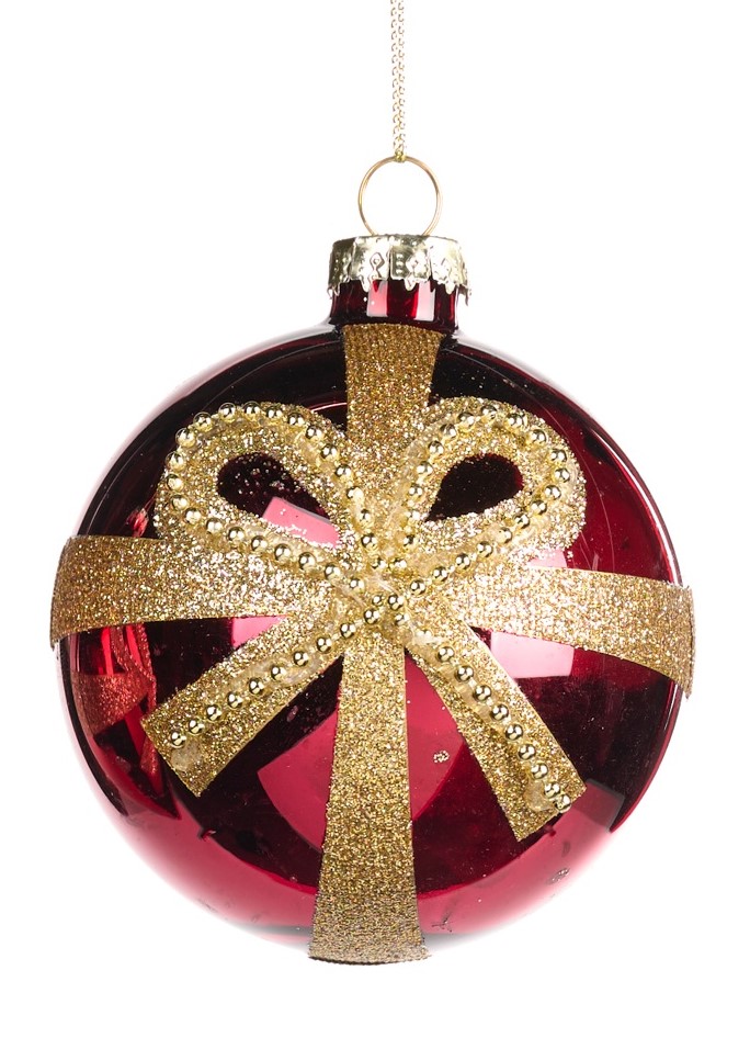 Glittered Glass Teardrop, 12cm