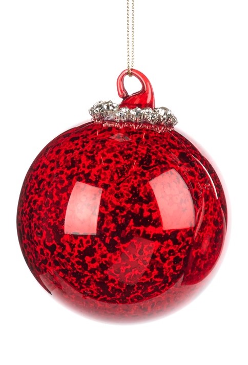 Jewel Top Glass Ornaments, 8cm