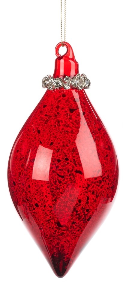 Jewel Top Glass Ornaments, 12cm
